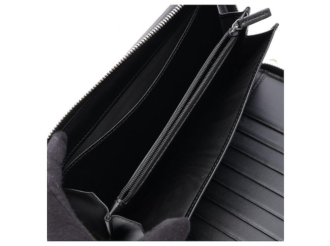 Gucci GG Embossed Round Long Wallet Black - view 4