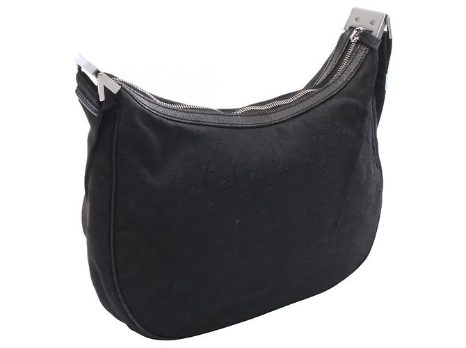 Borsa a Spalla Gucci GG Canvas Nero - vista 2