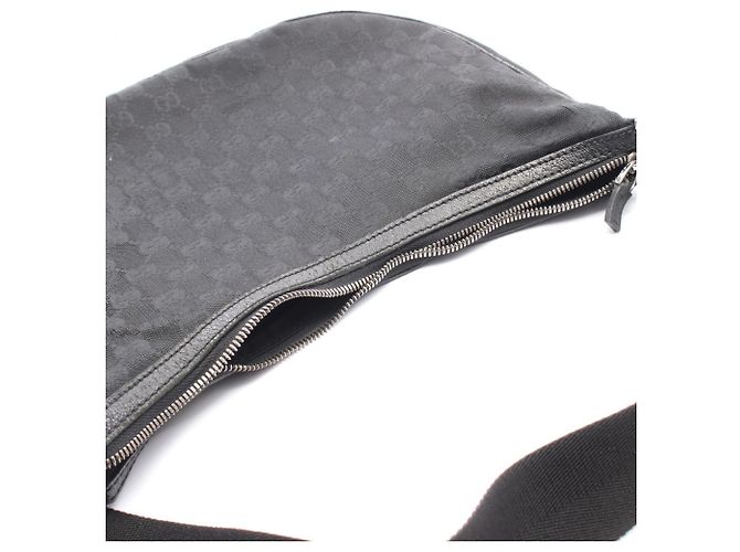 Borsa a Spalla Gucci GG Canvas Nero - vista 6