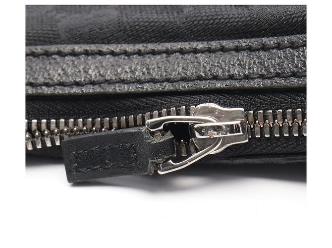 Borsa a Spalla Gucci GG Canvas Nero - vista 8