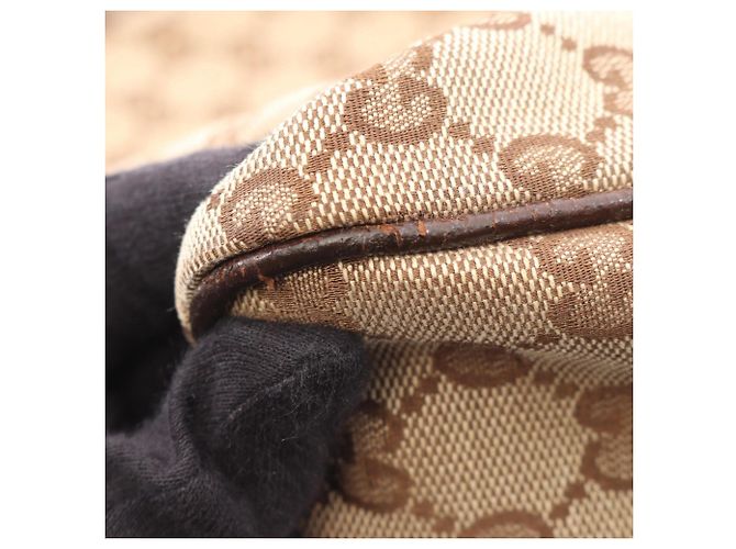 Borsa a Spalla Gucci GG Canvas Marrone Beige - vista 6