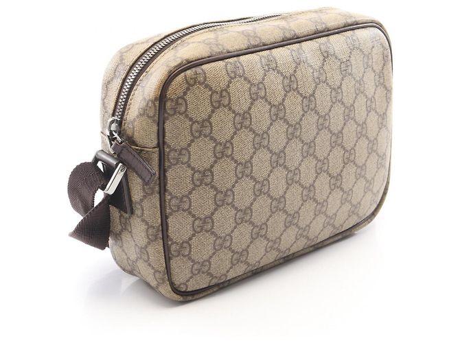Borsa a Spalla Gucci GG Plus Marrone Beige - vista 2