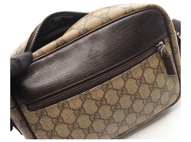 Borsa a Spalla Gucci GG Plus Marrone Beige - vista 6