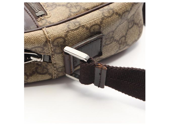 Borsa a Spalla Gucci GG Plus Marrone Beige - vista 8