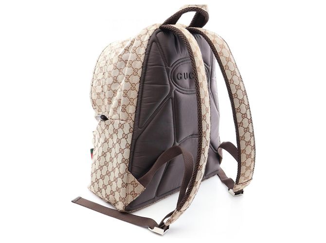 Zaino/Borsa a mano in tela GG Gucci Marrone Beige - vista 2