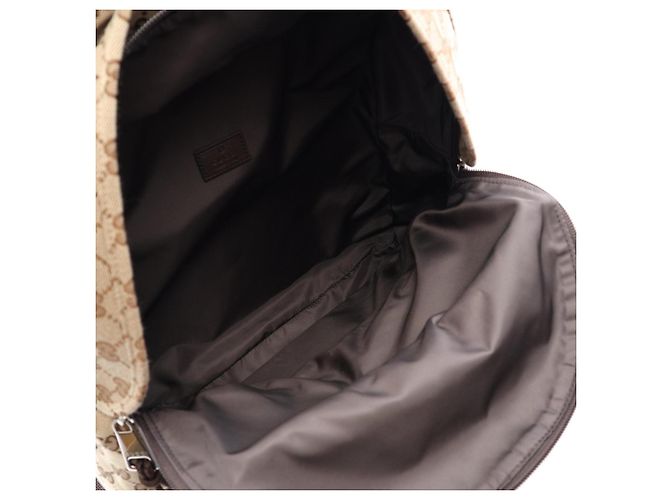 Zaino/Borsa a mano in tela GG Gucci Marrone Beige - vista 3