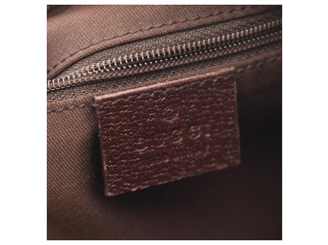 Borsa a Spalla Gucci Abbey GG Canvas Marrone Beige - vista 4