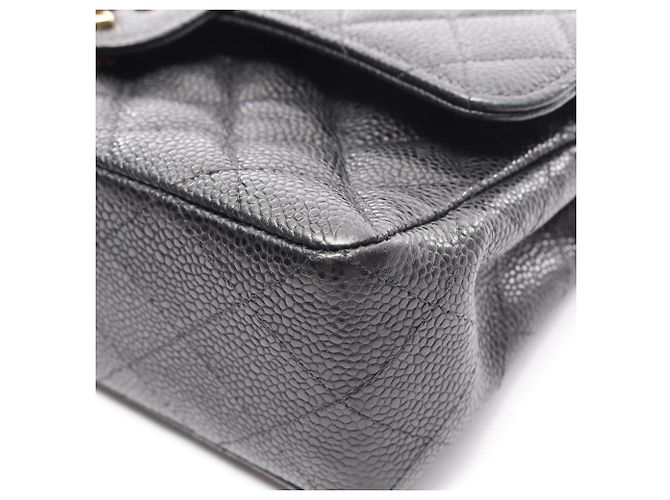 Borsa a Spalla Chanel Matelassé Double Flap Nero - vista 10