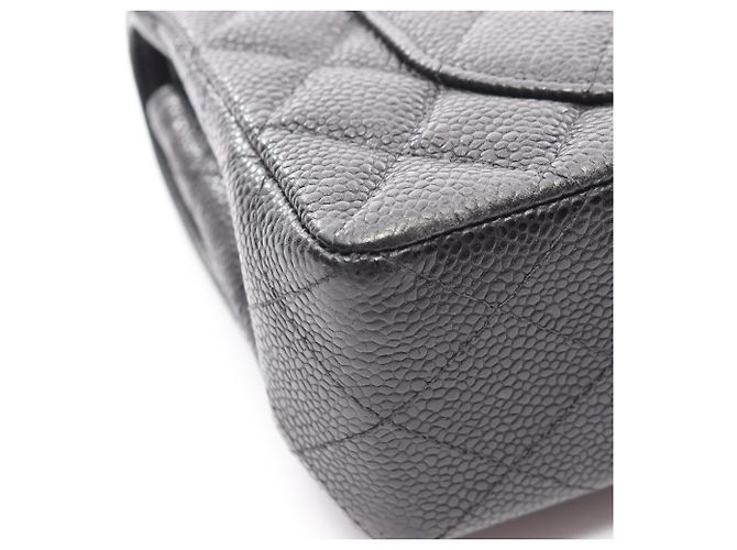 Borsa a Spalla Chanel Matelassé Double Flap Nero - vista 11