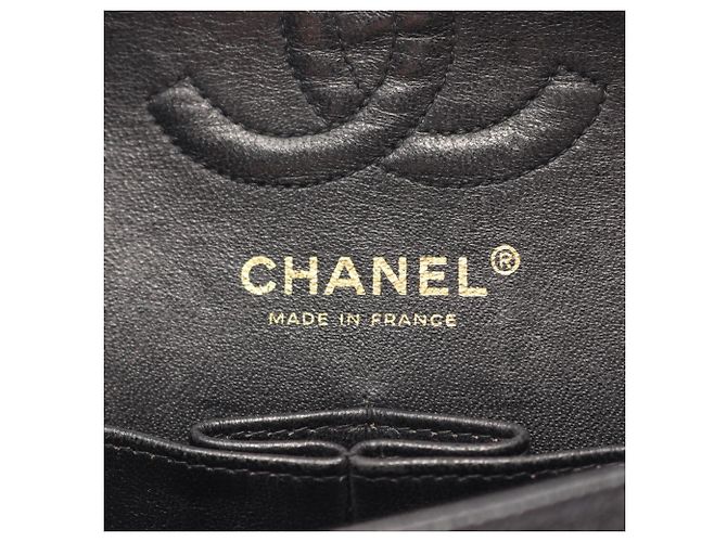 Borsa a Spalla Chanel Matelassé Double Flap Nero - vista 4