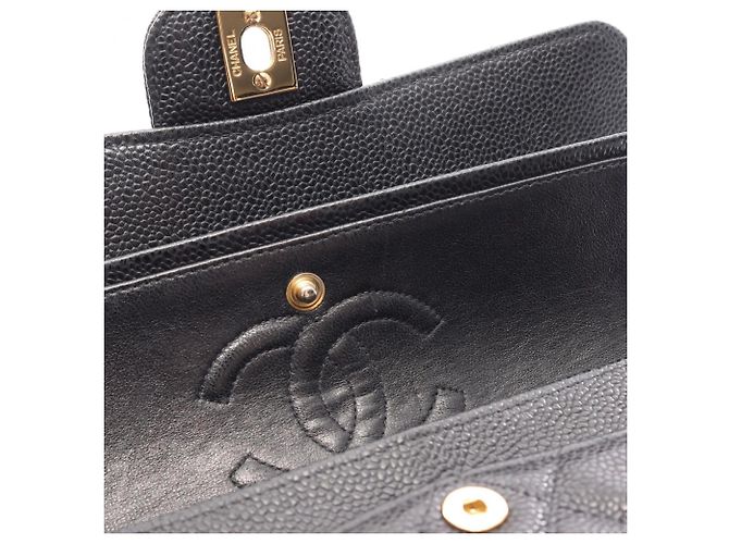 Borsa a Spalla Chanel Matelassé Double Flap Nero - vista 8