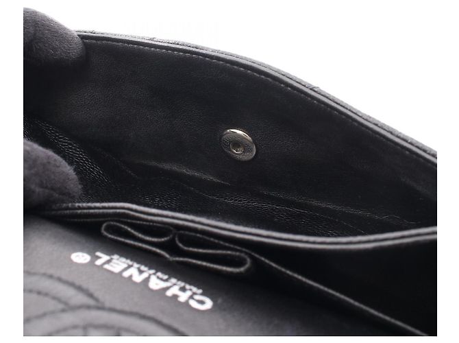 Timeless Borsa a tracolla Chanel Matelassé Double Flap Nero - vista 9