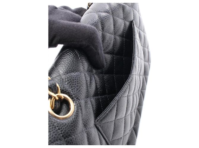 Borsa a tracolla Chanel Matelassé Double Flap Nero - vista 6