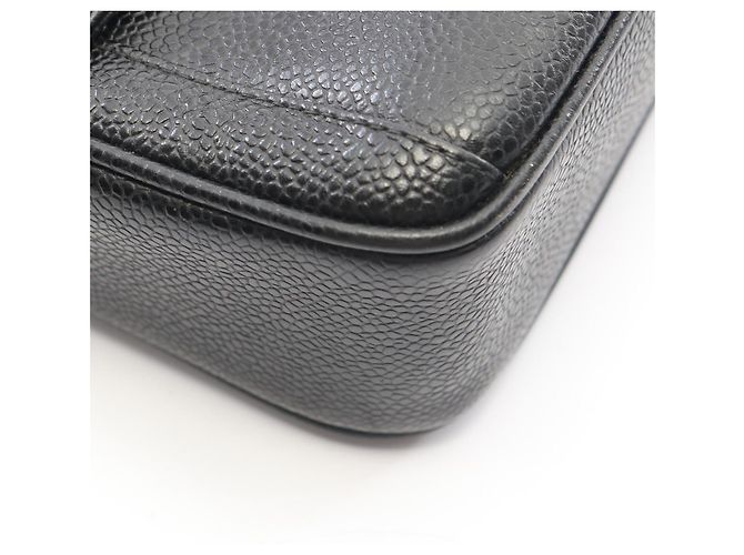 Bolso de hombro Chanel Coco Mark en piel negra Negro - vista 6