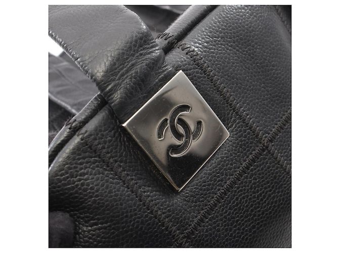 Chanel Chocolate Bar Handtasche Schwarz - Ansicht 11