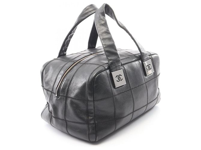 Chanel Chocolate Bar Handtasche Schwarz - Ansicht 2