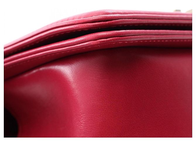 Borsa a tracolla Chanel Boy Small in agnello rosa - vista 7