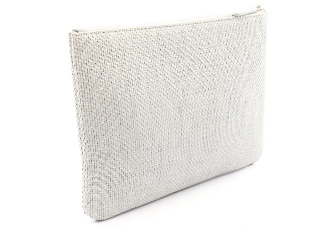 Borsa Chanel Deauville Second Bag Clutch Handbag Marrone - vista 2