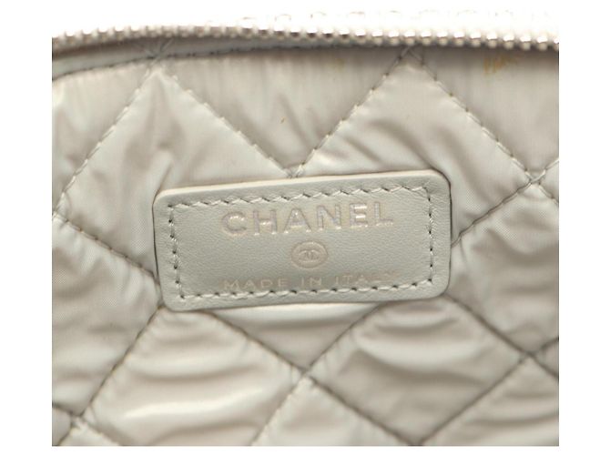 Borsa Chanel Deauville Second Bag Clutch Handbag Marrone - vista 4