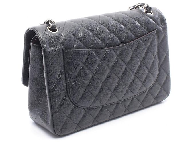 Timeless Borsa a tracolla Chanel Large Matelassé Classic Double Flap Nero - vista 2