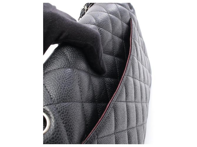 Timeless Borsa a tracolla Chanel Large Matelassé Classic Double Flap Nero - vista 6