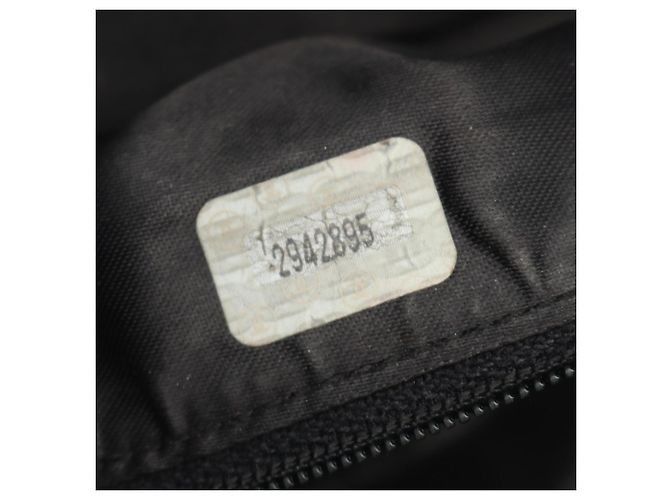 Borsa a Spalla con Frange Chanel Coco Mark Bias Stitch Nero - vista 5