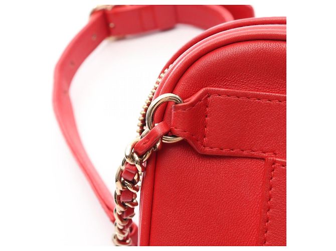 Riñonera con cadena Chanel Coco Mark Roja - vista 10