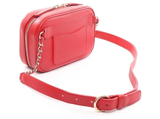 Riñonera con cadena Chanel Coco Mark Roja - vista 2