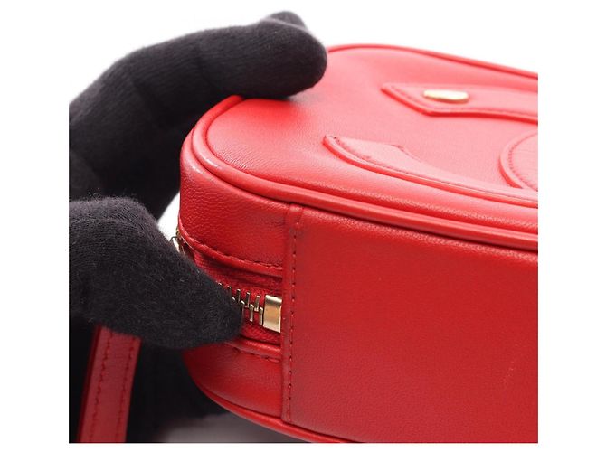 Riñonera con cadena Chanel Coco Mark Roja - vista 6