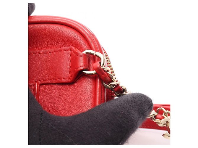 Riñonera con cadena Chanel Coco Mark Roja - vista 9