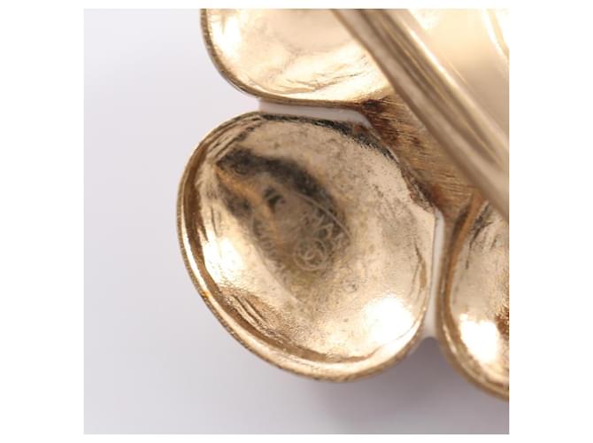Anello a fascia Chanel Coco Mark Flower Bianco D'oro - vista 4