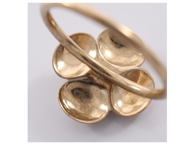 Anello a fascia Chanel Coco Mark Flower Bianco D'oro - vista 7