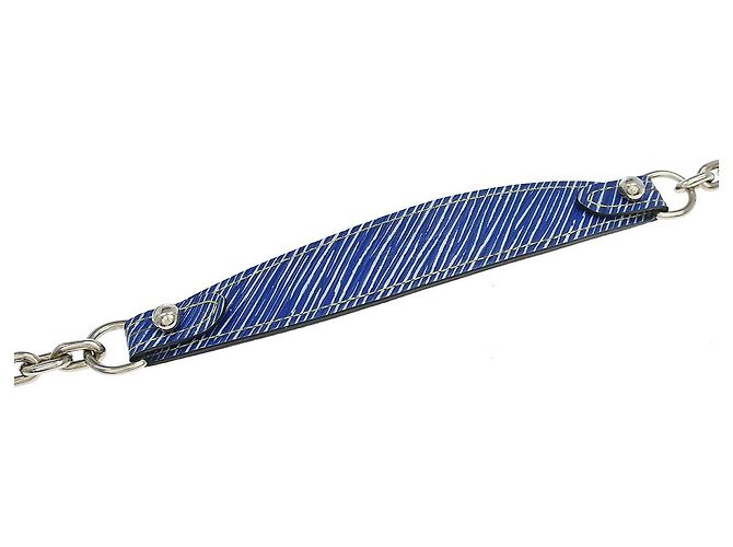 Louis Vuitton Twist Chain Edizione Limitata in Pelle Epi Azteque Blu - vista 6