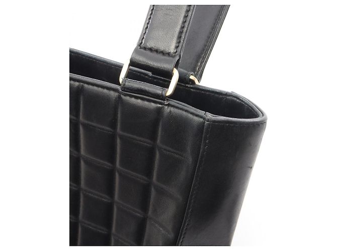 Borsa Tote Chanel Black Chocolate Bar Nero - vista 10