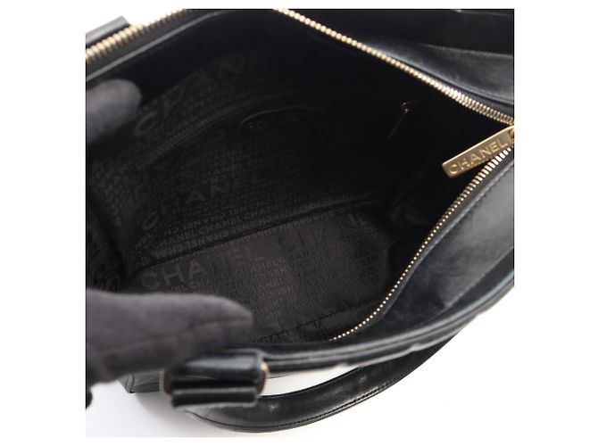 Borsa Tote Chanel Black Chocolate Bar Nero - vista 3