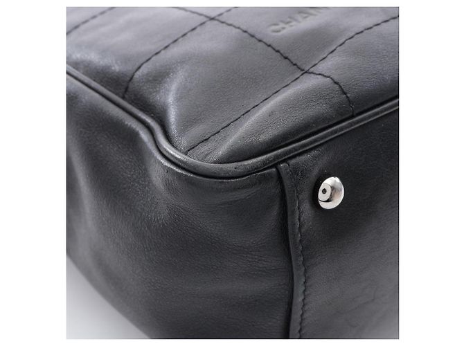 Borsa Tote Chanel Chocolate Bar Nero - vista 10