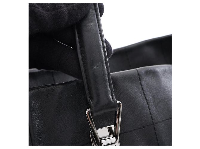 Borsa Tote Chanel Chocolate Bar Nero - vista 8