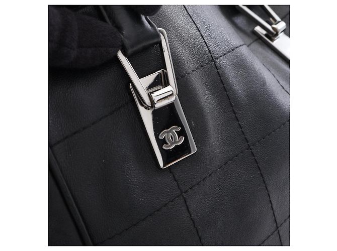 Borsa Tote Chanel Chocolate Bar Nero - vista 9