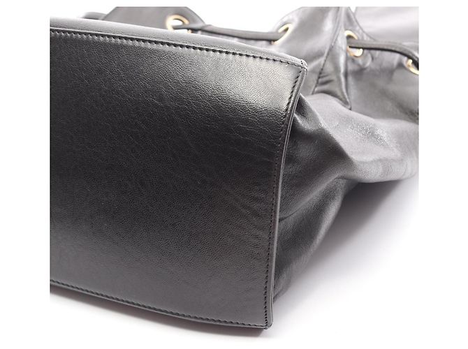 Borsa a tracolla con coulisse Chanel Coco Mark Nero - vista 6