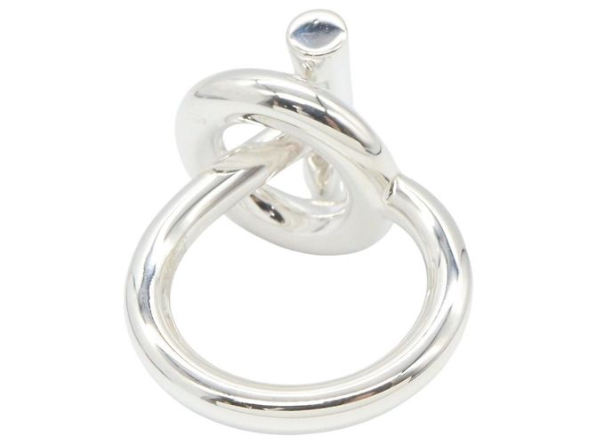 Ring Hermès Anillo de banda plateado Hermes Echappé MM - vista 3