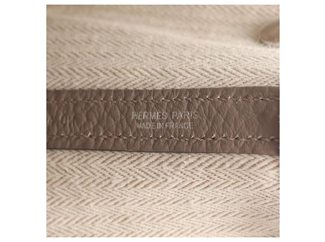 Hermès Borsa Tote Hermes Garden Party PM Beige - vista 4