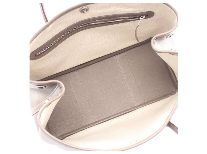 Hermès Borsa Tote Hermes Garden Party TPM Beige - vista 3
