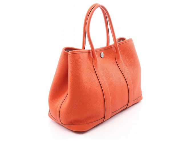 Hermès Borsa Tote Hermes Garden Party TPM Arancione - vista 2