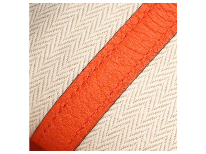 Hermès Borsa Tote Hermes Garden Party TPM Arancione - vista 5