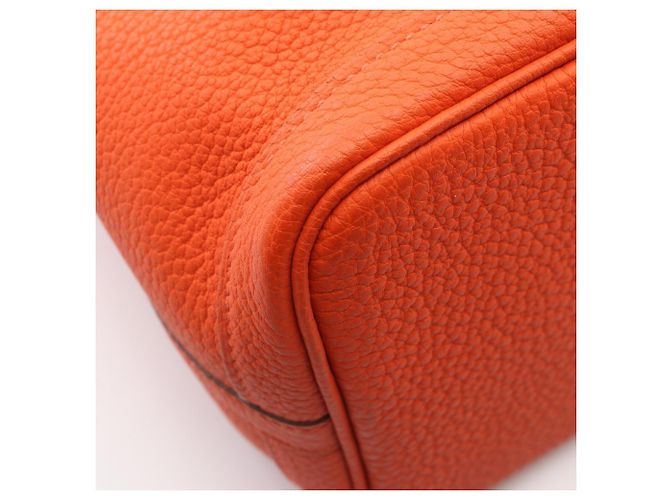 Hermès Borsa Tote Hermes Garden Party TPM Arancione - vista 6