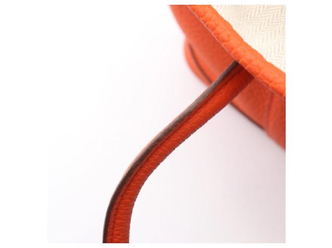 Hermès Borsa Tote Hermes Garden Party TPM Arancione - vista 8