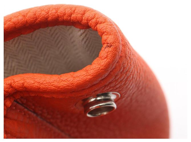 Hermès Borsa Tote Hermes Garden Party TPM Arancione - vista 9