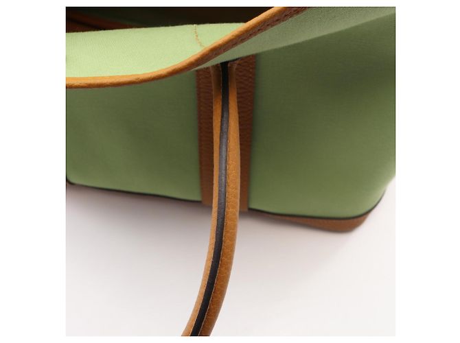 Hermès Borsa Tote Hermes Garden Party PM Marrone Verde - vista 9