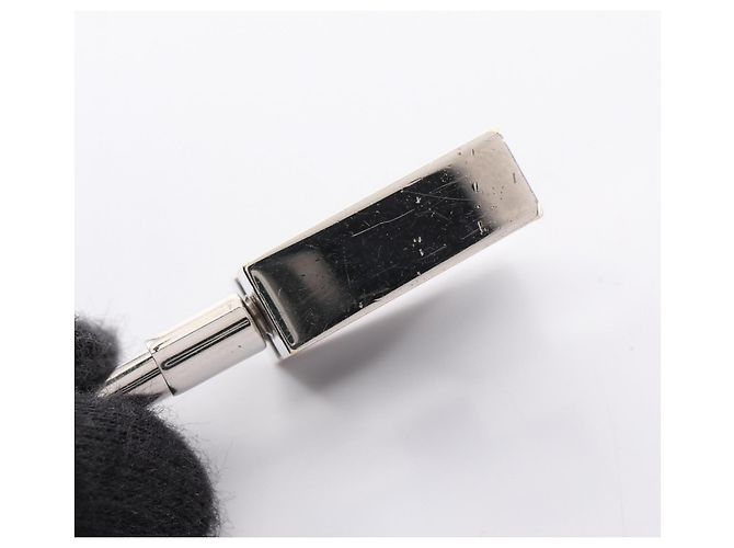 Hermès Hermes H Motif Cadena Charm Schwarz Silber - Ansicht 6