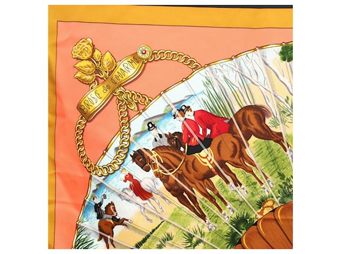 Hermès Sciarpa Hermes Carre 90 BRISE de CHARME Nero Multicolore - vista 6